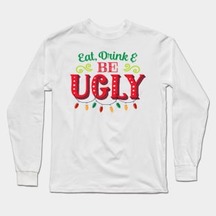 Funny Xmas Matching family Ugly Christmas Sweater Party Long Sleeve T-Shirt